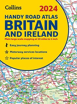 portada 2024 Collins Handy Road Atlas Britain and Ireland: A5 Spiral (Collins Road Atlas) (in English)