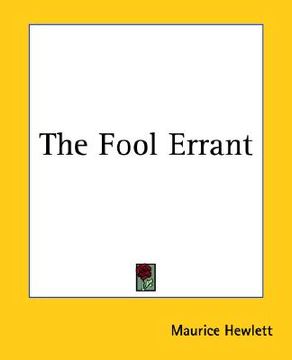 portada the fool errant (in English)