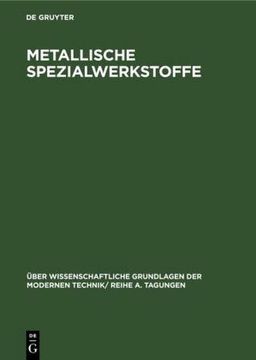 portada Metallische Spezialwerkstoffe (in German)