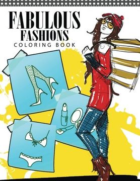 portada Fabulous Fashions coloring Book: 1960s Fashion Coloring Book for Adults
