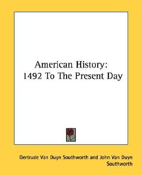 portada american history: 1492 to the present day (en Inglés)