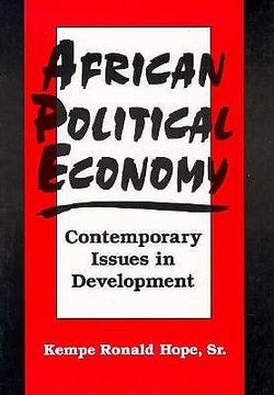 portada african political economy: contemporary issues in development (en Inglés)