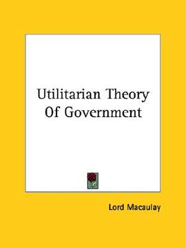portada utilitarian theory of government (in English)