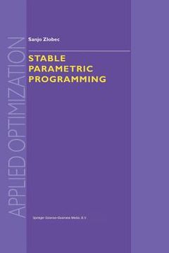 portada Stable Parametric Programming (en Inglés)