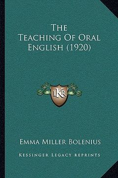 portada the teaching of oral english (1920) (in English)