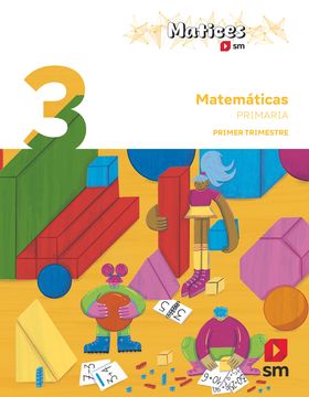 portada Matemáticas. 3 Primaria. Trimestres. Matices