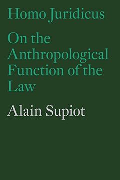 portada Homo Juridicus: On the Anthropological Function of the law (en Inglés)