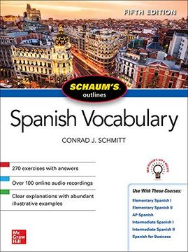portada Schaum's Outline of Spanish Vocabulary, Fifth Edition (en Inglés)