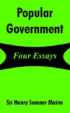 portada popular government: four essays (en Inglés)