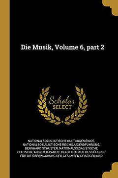 portada Die Musik, Volume 6, Part 2 (in German)