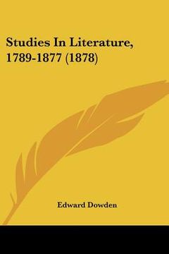 portada studies in literature, 1789-1877 (1878)