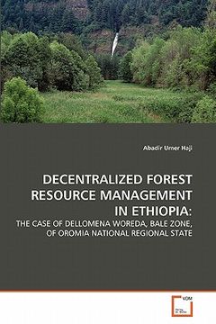 portada decentralized forest resource management in ethiopia (en Inglés)
