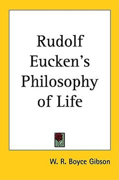 portada rudolf eucken's philosophy of life (en Inglés)