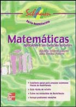 portada Matematicas. Aplicadas a las Ciencias Sociales (Serie Bachillerat o) (in Spanish)