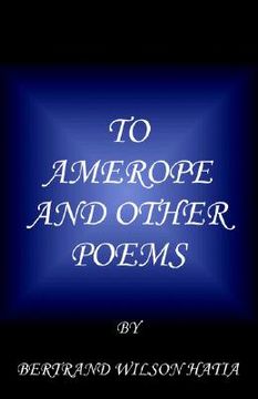portada to amerope and other poems (en Inglés)