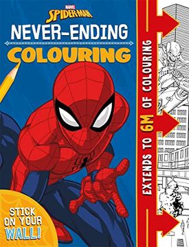 portada Marvel Spider-Man: Never-Ending Colouring (6-Metre Pull-Out Colouring Scene)