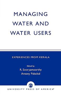 portada managing water and water users: experiences from kerala
