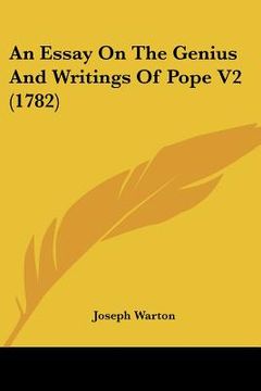 portada an essay on the genius and writings of pope v2 (1782) (en Inglés)