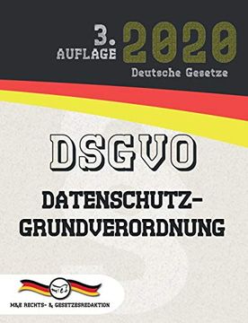 portada Dsgvo – Datenschutz-Grundverordnung (Aktuelle Gesetze 2020) 
