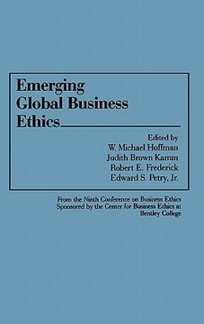 portada emerging global business ethics (en Inglés)