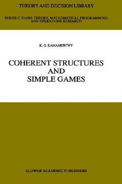 portada coherent structures and simple games (en Inglés)