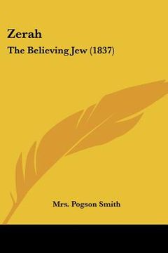 portada zerah: the believing jew (1837) (en Inglés)