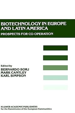 portada biotechnology in europe and latin america: prospects for cooperation (en Inglés)