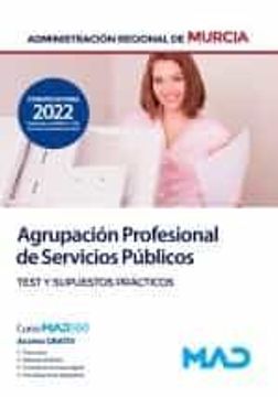 portada Agrupacion Profesional de Servicios Publicos de la Administracion Regional de Murcia. Test y Supuestos Practicos