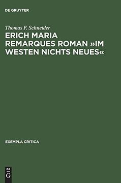 portada Erich Maria Remarques Roman »im Westen Nichts Neues« 