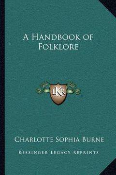 portada a handbook of folklore (in English)