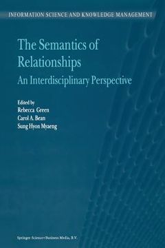 portada the semantics of relationships: an interdisciplinary perspective (en Inglés)