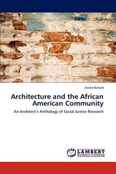 portada architecture and the african american community (en Inglés)