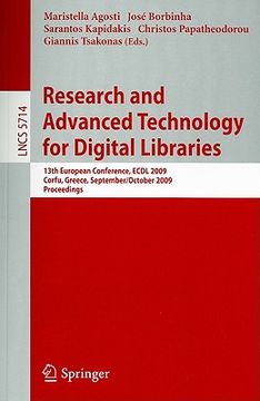 portada research and advanced technology for digital libraries (en Inglés)
