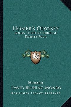 portada homer's odyssey: books thirteen through twenty-four (en Inglés)