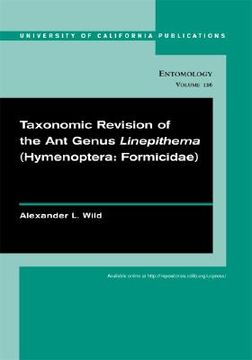 portada taxonomic revision of the ant genus linepithema: (hymenoptera: formicidae) (in English)