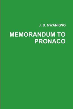 portada Memorandum to Pronaco (en Inglés)