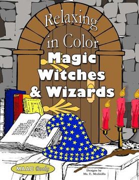 portada Relaxing in Color Magic, Witches and Wizards (en Inglés)