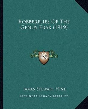portada robberflies of the genus erax (1919) (in English)