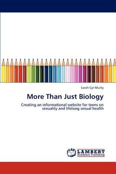portada more than just biology (en Inglés)