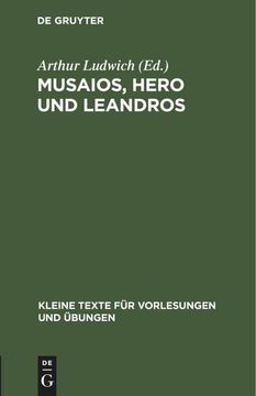 portada Musaios, Hero und Leandros (en Alemán)