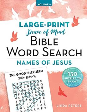 portada Peace of Mind Bible Word Search: Names of Jesus (en Inglés)