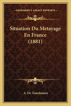 portada Situation Du Metayage En France (1881) (en Francés)