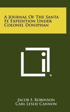 portada a journal of the santa fe expedition under colonel doniphan (in English)