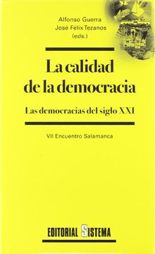 portada Calidad De La Democracia, La