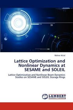 portada lattice optimization and nonlinear dynamics at sesame and soleil