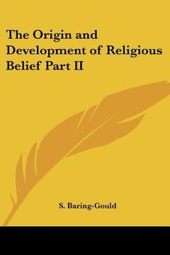 portada the origin and development of religious belief part ii (en Inglés)