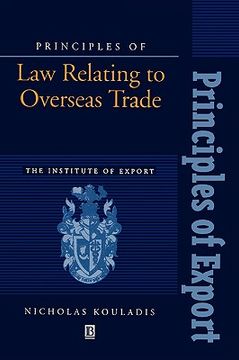 portada principles of law relating to overseas trade (en Inglés)