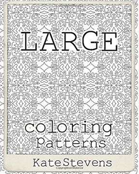 portada Large Coloring Patterns: Coloring Book