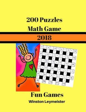 portada 200 Puzzles Math Game 2018 Fun Games: Logic Puzzles for Teens (en Inglés)