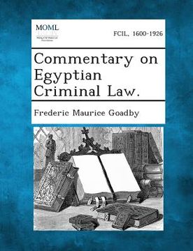 portada Commentary on Egyptian Criminal Law.